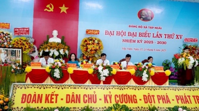 Đảng bộ xã Tập Ngãi tổ chức thành công Đại hội đại biểu lần thứ XV, nhiệm kỳ 2025 – 2030